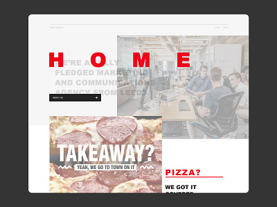 Home Agency Website Concept agency agency homepage agency landing page agency site agency website design digital agency homepage homepage design marketing agency ui ux web design