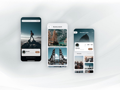 Photography app app ui vector