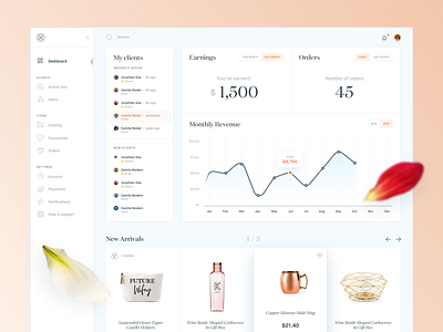 Wedding Planner - Dashboard 💍 bachelorette clean dashboard minimal planner product ui ux wedding