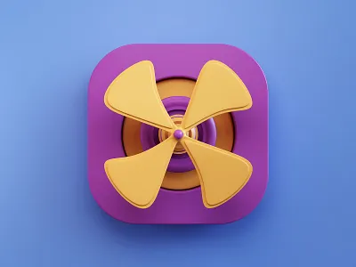 Icon 3d android app design fan game icon ios render vent webshocker