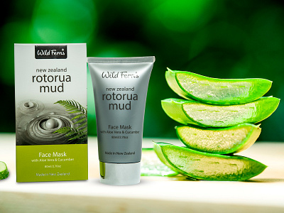 Rotorua Mud Packaging Design graphics label nisha nisha droch nisha f1 pack design product design product label product packaging