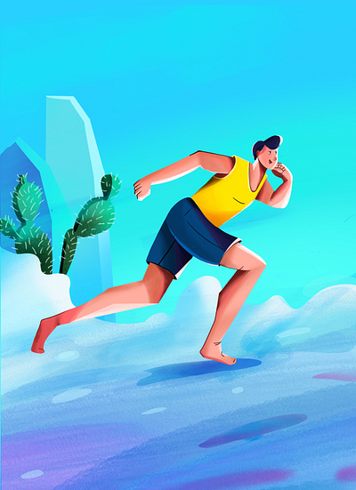 Running illustration