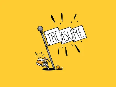 Treasure 2d art beer design draw icon illustration ipadproart procreate