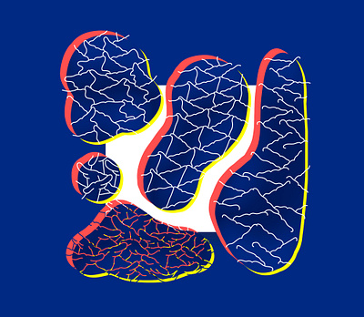 DAY 2 OF INKTOBER abstract color design digitalart dog doggo flat mosaic motif outline pattern web