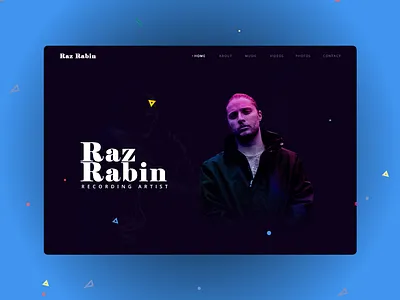 Landing Page for Music Recording Artist adobe artist canada concept design design agency hip hop minimal music musician rapper shapes toronto ui web design web designer webdesign website website concept website design