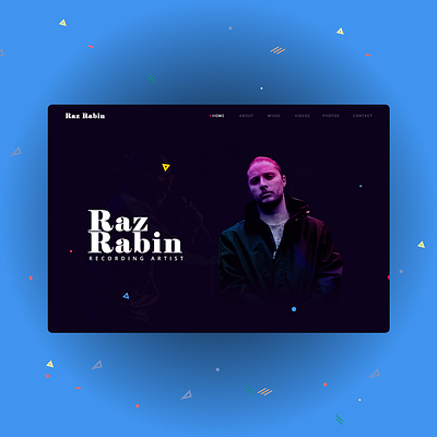 Landing Page for Music Recording Artist adobe artist canada concept design design agency hip hop minimal music musician rapper shapes toronto ui web design web designer webdesign website website concept website design