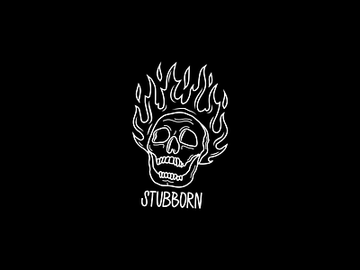 Stubborn design icon illustration logo merch merch design merchandise typography vector