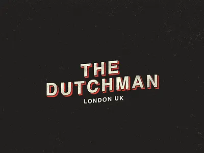 The Dutchman - London UK classic design dutchman halftone halftone design logo logodesign logos logotype london oldskool oldstyle the typo typogaphy typographic vintage vintage badges vintage font vintage logo