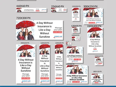 Web banner desig branding design illustration insurance web webbanner