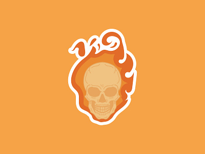 Vectober Day 22 - Ghost adobe adobe illustrator design flat flat illustration ghost ghost rider illustration illustrator inktober inktober2019 marvel marvelcomics series sticker vector