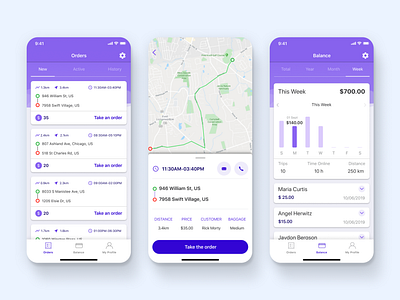 Kanga. Delivery App delivery delivery app design isometry mobile mobile app mobile app design mobile design mobile ui ui ux