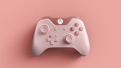 PLAY PROJECT - XBOX PINK CONTROLLER 3d 3d art control design game render xbox