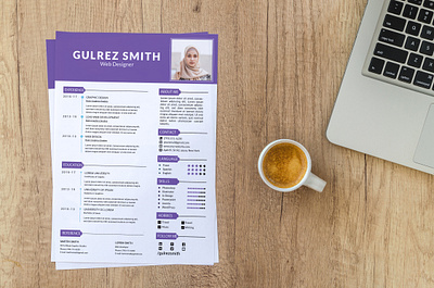 Resume bio creative creative design cv cv template design