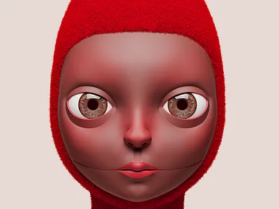 red 3d concept fun illustration