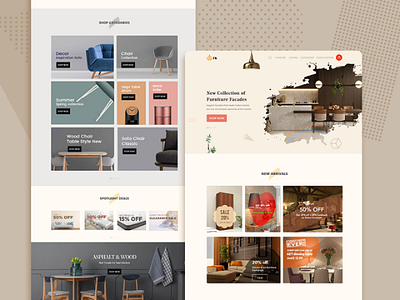 Furniture website furniture furniture shop home decor landing page