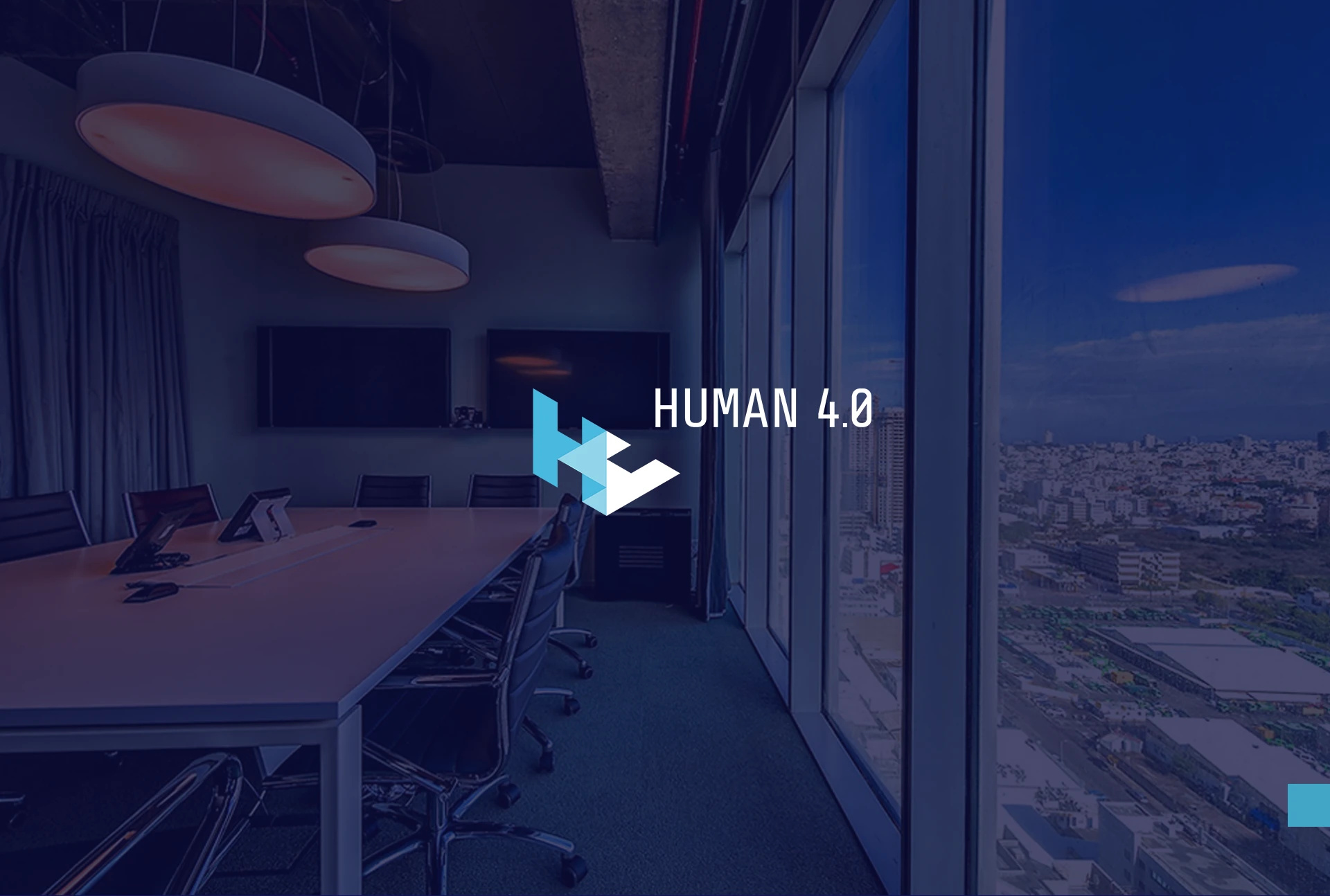 Identity for Human 4.0 branding classic blue corporateidentity futuristicdesign geometriclogo graphic design identity identity branding logo minimalism techbranding ui visualidentity