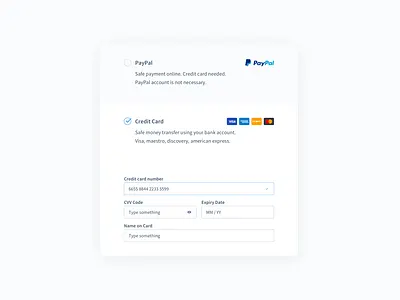 Payments Form design form minimal payments ui
