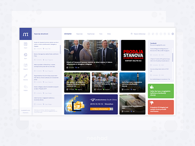 News magazine concept adobe xd concept maglajinfo.com neehad ui web ui webdesign