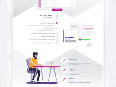 App landing page - Article rewriter adobe fireworks adobe xd article rewriter neehad webdesign