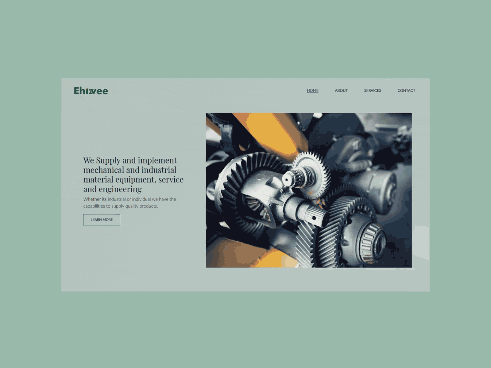 Mechanical Supplies Page 01 desiginspiration design homepage landing page minimal ui uiux design ux web webdesign
