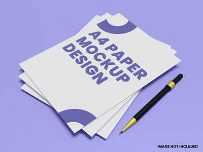 A4 Paper Mockup Design 3d a4 mockup abstract branding design free graphic design mockup psd mockup