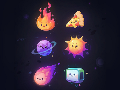 Icons for the game cartoon character concept design gamedesign icon illustration zutto