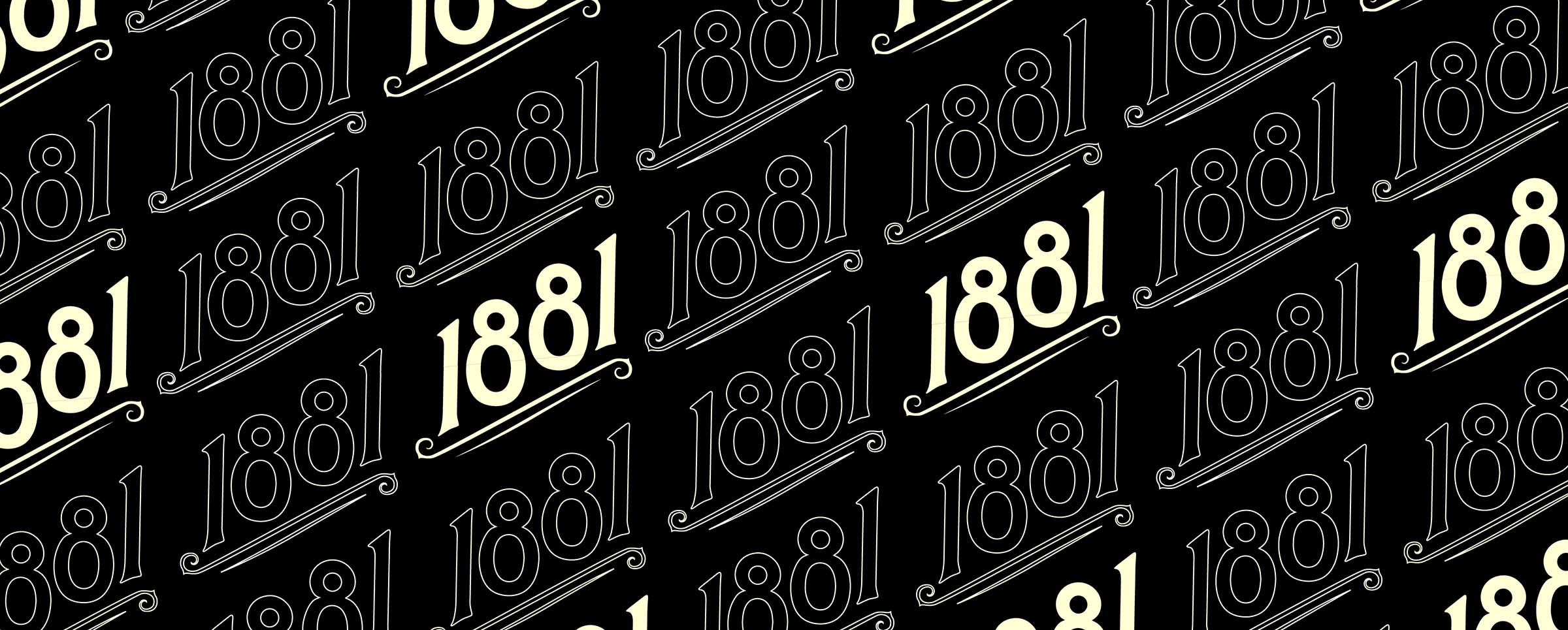 1881 Pattern 1800s 1881 branding logo pattern restaurant vintage