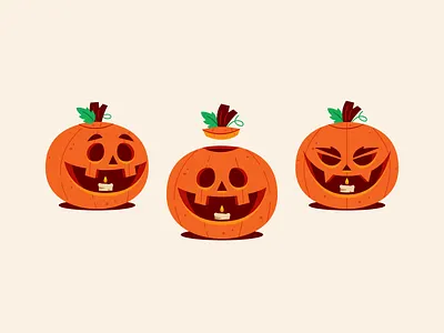 Pump Kings! character design graphic design halloween illustration jackolantern pumpkin vector