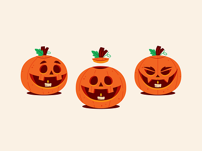 Pump Kings! character design graphic design halloween illustration jackolantern pumpkin vector