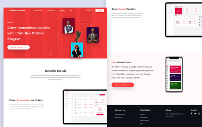 Printrite Partners Design design typography ui ux web website