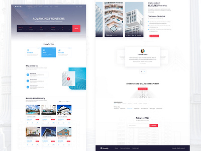 Homefiy | Real estate property website 2019 trends architecture clean design clean ui design real estate real estate agent realestate uidesign website concept website design