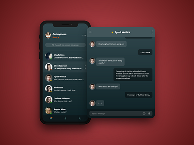 #DailyUI 13 — Direct Messaging anonymous app application chat daily daily ui daily ui challenge dailyui dailyuichallenge design direct messaging directmessaging dm inbox message messaging messenger mr robot ui ux