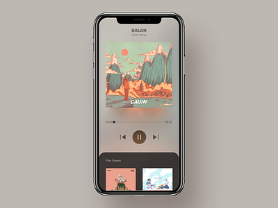 Music App v2 album animation app music ui ux