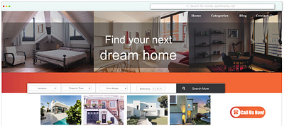 UI/UX real state landing page webdesign