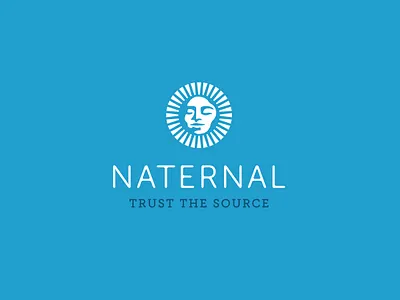 Naternal Logo branding design identity illustration logo typography