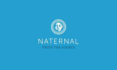 Naternal Logo branding design identity illustration logo typography