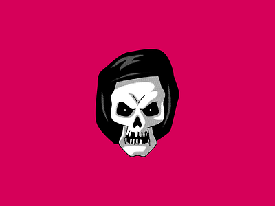 MISFIT crimson ghost halftone inktober inktober2018 inktober2019 misfit misfits skeleton skull vector