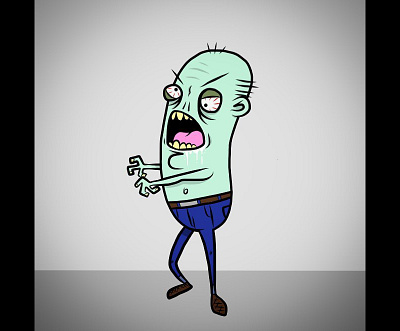 Zombean handdrawn illustration vector