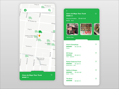 Food Truck Finder App app clean design system food trucks grid ios ios app iphone x lean ux mobile ui ux