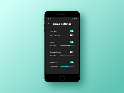 Daily UI 007 app daily 100 challenge daily ui daily ui 007 dailyui dailyui 007 dailyuichallenge design settings typography ui