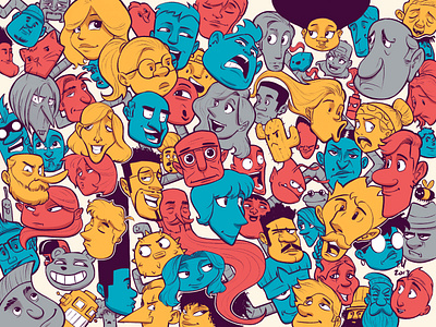 Fun Faces characterdesign illustration illustration art illustration design procreate procreateapp