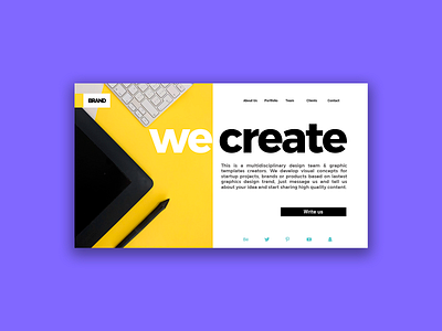 We create cool graphics for projects. brand branding business code creativity custom design download freebie header projects startup template ui ux web website