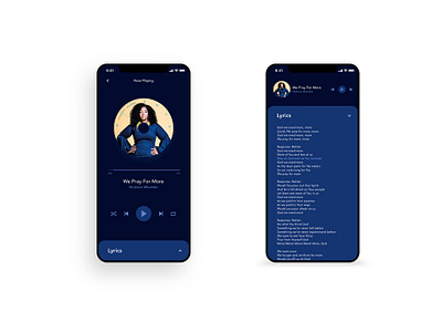 Music Player - DailyUI #009 app dailyui design mobile design music player app music player ui ui uidesign ux ux design visual design