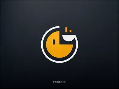 Food App Icon appicon branding clean creative favicon flat food futuristic icon identity logo minimal minimalism simple smart smile ui vector