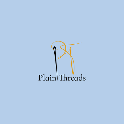 Plain Threads Logo adobe adobe illustrator branding dailylogochallenge design graphic design logo script typography vector