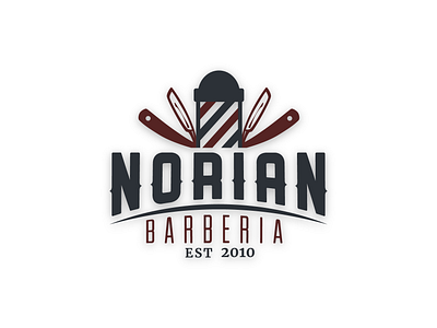 NORIAN - Barbershop logo barber barbershop brand branding concept design designer entrepreneur logo