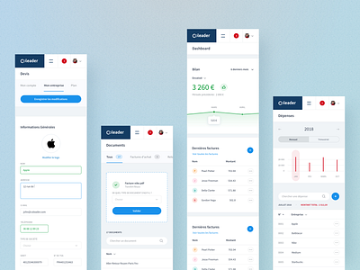 Coleader - Billing tool billing dashboad design invoice product ui ux