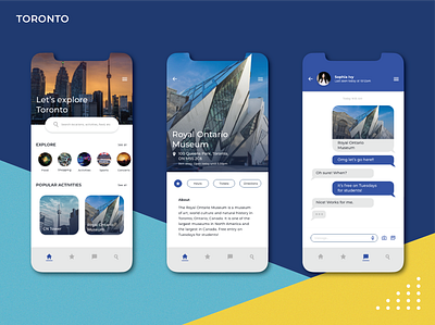 Let's Explore Toronto app design illustration toronto ui ux