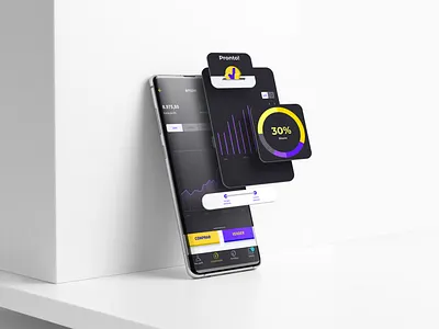 Making bitcoin easy – once and for all (part 3) 80s app bitcoin branding crypto cryptocurrency design device exchange interface mobile mockup money react native screen ui ux