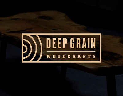 Deep Grain Woodcrafts Logo logo design logos woodworking